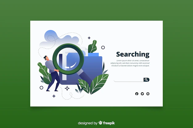 Magnifying Glass With Foliage Landing Page 52683 23951